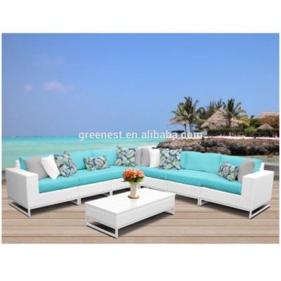 China Eco-freindly White Outdoor Garden Furniture Set New L Shaped Sofa Designs for sale