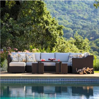 China Modern Eco-freindly Furniture Outdoor Sectional Wicker Sofa Sets for sale