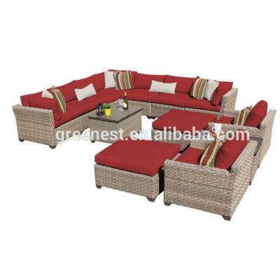 China Eco-freindly Outdoor Patio Lounge Furniture Set Cheap L Shaped Sofa for sale