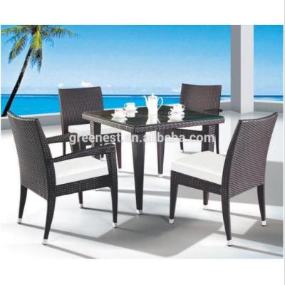 China Eco-freindly 4 seater table and chairs outdoor dining set furniture for sale