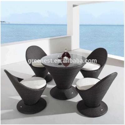 China Eco-freindly Restaurant Outdoor Wicker Furniture Cheap Dining Sets for sale