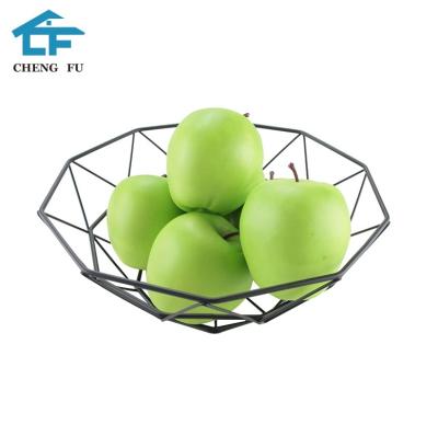 China Viable Best Metal Fruit Vegetable Rack 1 Tier Gourmet Metal Fruit Basket for sale