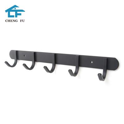 China Multi-Functional Stainless Steel Coat Hanger Rack Wall Mounted 304 Stainless Robe Robe Hook for sale