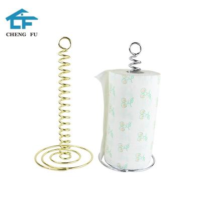 China New Fashion Modern Kitchen Standing Single Tear Paper Tissue Napkin Roll Holder for sale