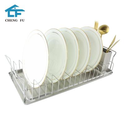 China Cheapest Viable Price Industrial Kitchen Accessories Decorative Stainless Steel Plate Dish Drying Rack for sale