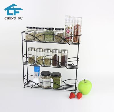 China Stored Most Favorable Tier Slide Cabinet Chrome Drawer Spice Rack Organizer for sale