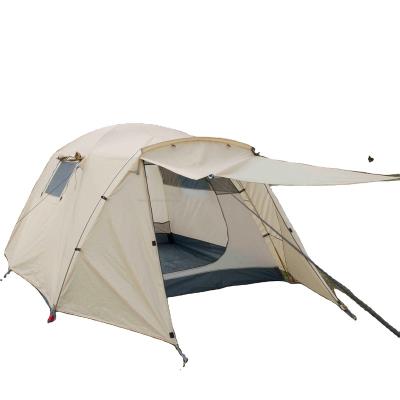 China Diagonal Tying Type 4 Person Dome Tent Outdoor Tunnel Tent for sale