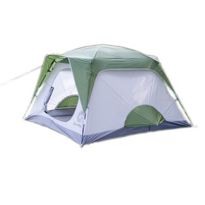 China Diagonal tie type outdoor family waterproof camping tent for sale