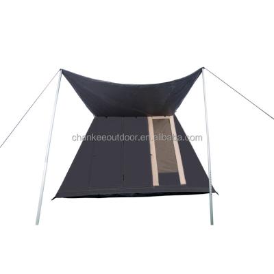 China Outdoor Camouflage/Field Play Cotton Canvas Tent Double Door Flex Bow Tent for sale