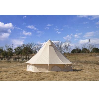 China Extended Type Glamping Canvas Bell Tent For Sale Cotton Tent for sale