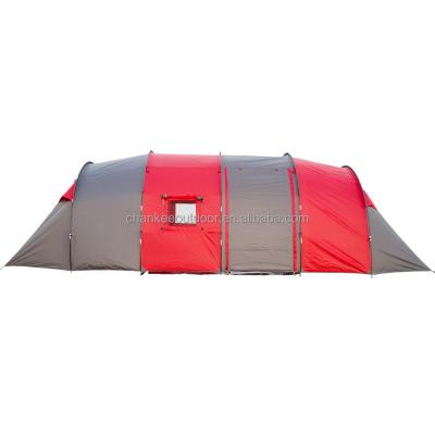 China Diagonal Tether Type 8P Family Camping Tent With Hall For Sale for sale