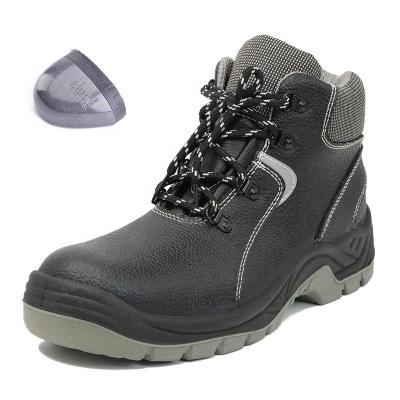 China Anti-Slip Work Shoes Steel Toe Anti-Impact Construction Site Boots Safety Boots For Construction Worker Used for sale