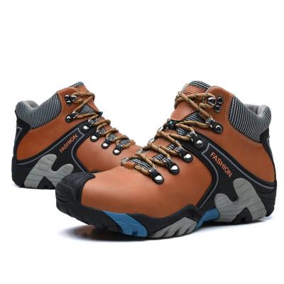 China Anti-skid Outdoor Waterproof Winter Mountain Shoes High Top Men Climbing Waterproof Hiking Shoes for sale