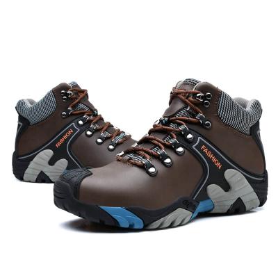 China Men Outdoor Waterproof Winter Mountain Top Top Sport Anti-skid Hiking Rubber Rubber Climbing Shoe for sale