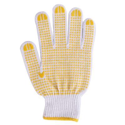 China China Factory Anti-slip High Performance PVC Cotton Dotted Gloves Working Gloves With Rubber Dots Blue Yellow For Industry for sale