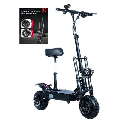 China Wholesale Unisex 60V 6000W Dual Motor Two Wheel 11 Inch Folding Off Road Electric Off Road Scooter With Seat for sale