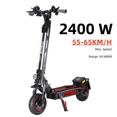 China Newest Model Unisex Powerful Off Road 52V 2400W Double Motor Fast Powerful Adult Foldable Electric Scooter for sale