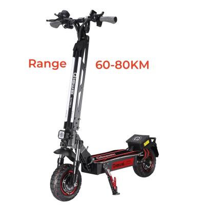 China 2400W Motor Unisex Double Motor Foldable Electric Scooter Kick E Motorcycles 2wheels Adult Cheap Scooter For Adult for sale