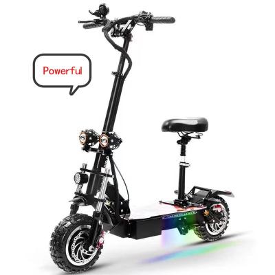 China Good Selling Powerful High Quality 60v Unisex 13 Inch Fat Wheels 8000w Self Balancing Dual Motor 60v 5600w Off-Road Electric Scooter for sale