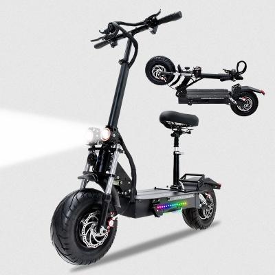 China Unisex 5600w Remote Control Electric Scooter Lithium Battery Hot Sale 60v 38ah Full Folding Adult Scooter In EU USA Warehouse for sale