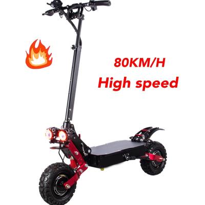 China Manufacturers Chinese Scooter 5600W 85KM Double Speed ​​Unisex Wide Tire 5600w Motor 5600w Electric Scooter 72v for sale