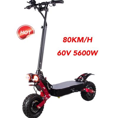 China Unisex Fastest electric scooter motor 60v 30ah 820km/h electric motorcycle scooter electric scooter 5600w skuter inxing for adult for sale