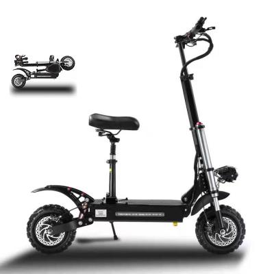 China 11 inch unisex e scooter 60v 5600w double motor off road 5600W 60v long range electric scooter for adult for sale