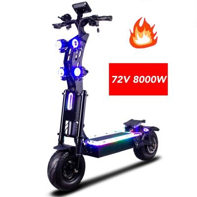 China Unisex Geofought 13inch wide wheel 72v 45ah e scooter 10000w dual motor top powerful electric 8000w scooter seat for sale