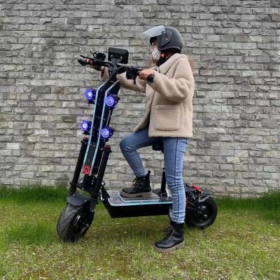 China Unisex Knight 72V 8000W Dual Motor 120km/h Speed ​​Top Powerful Electric Scooter For Adult 13inch Fat Tire E Off Road Scooters for sale