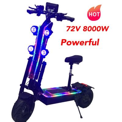 China 60v unisex 72v 8000w 10000w 15000w 13 inch dual motor 40ah 50ah foldable electric scooter 15000w for adults for sale