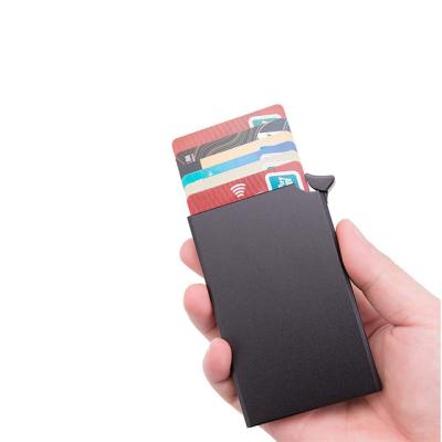 China Fashion POP Card Holder Case Slim Aluminum RFID Blocking Wallet For Men for sale