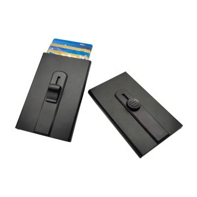 China Hot Selling Aluminum Slim Lightweight Thin RFID Blocking Metal Credit Card Holder for sale