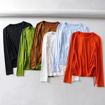 China Custom Fashion Anti-Wrinkle T-Shirts Womens Sweatshirts Custom Lightweight Rising Current UV Sweatshirts for sale