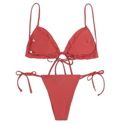 China Factory Direct Selling Quality Swimwear Antibacterial Bikini Set Two-Piece Set Skinny Swimwear for sale