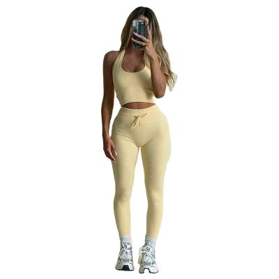 China Solid Workout Sports Gaiters Women Wear Gym Gaiters Breathable Sports Active Seamless Leggings Tights for sale