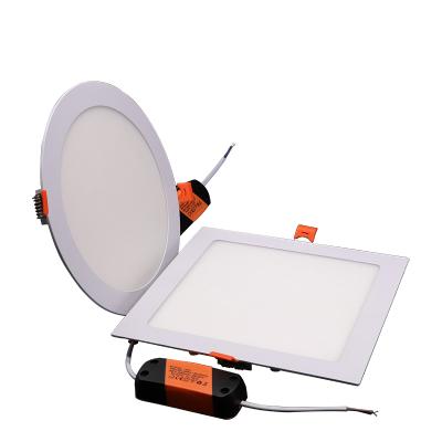 China Ultra thin 3w 6w 9w 12w 15w 18w 24w desk around led panel light led ceiling panel light for sale