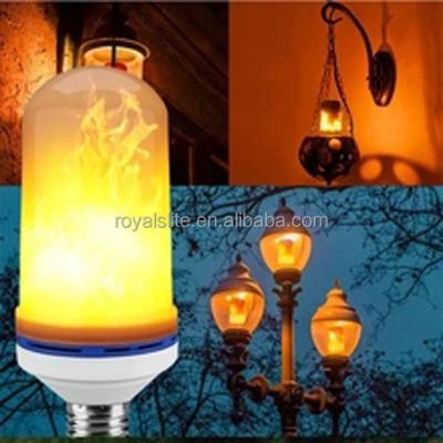 China Warehouse Wholesale LED Flame Effect Fire Bulb E26 E27 Flame Flickering Lamp Simulated Christmas Decorative Led Light for sale