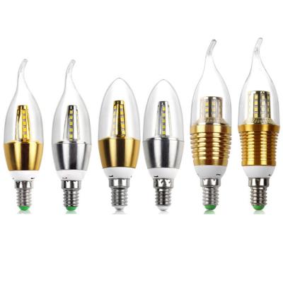 China Aluminum Alloy LED C35 E12/E14 4W Candle Light Bulb For Chandelier Lighting for sale