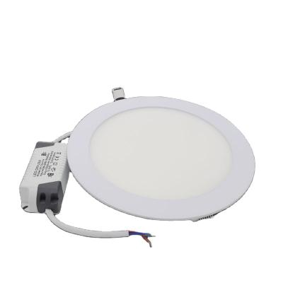 China Desktop China Support Led Ceiling Panel Light Flat Led Panel Lamp Recessed Round LED Panel Light for sale