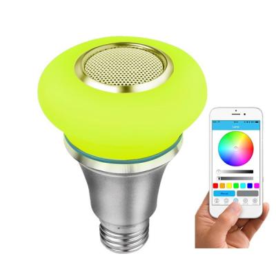 China 7W E27 Disco Music Player Speaker Light Bulb Colorful RGB Smart Wifi Led Bulb, Music Bulb Queen Type for sale