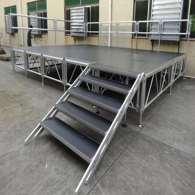 China Durable Hot Sales Aluminum Exteriors Assemble Portable Stage Platform Adjustable Height For Event for sale