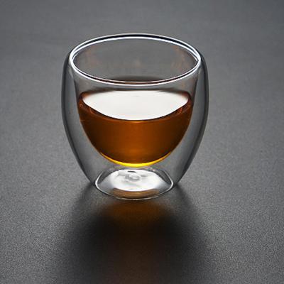 China Viable Glassware Making Price Custom Different Capacity Custom Glass Tea Cup Double Wall for sale