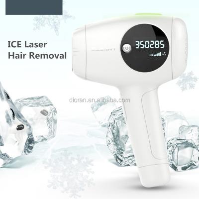 China Portable Mini Painless ICE Hair Removal Machine LCD Display LCD Display Permanent Electric Laser COOL Epilator 3500000 Pulses for sale