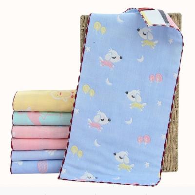 China Baby's face towel child safe 100% cotton six layers baby face towel for sale