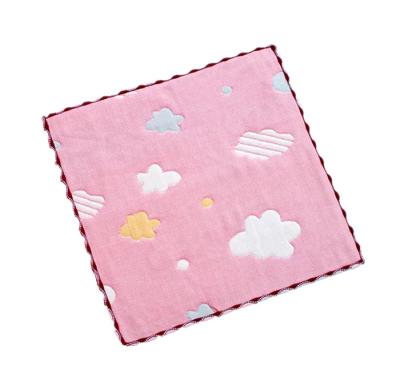 China Baby's face towel child safe 100% cotton six layers baby face towel for sale