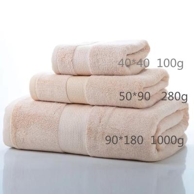 China Child-Proof wholesale 100% bamboo fabric five-star hotel thick and enlarged towels towels for sale