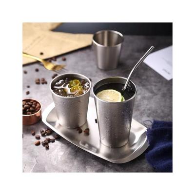 China Exquisite Vintage Wholesale Price High Cost Performance Heat Insulation 304 Stainless Steel Cup for sale