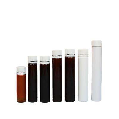 China Meidical Packaging 10cc 20ml 25ml 30ml 30cc 1oz Amber Liquid Medicine Bottle Pharmaceutical PET Vial With Screw Lid for sale