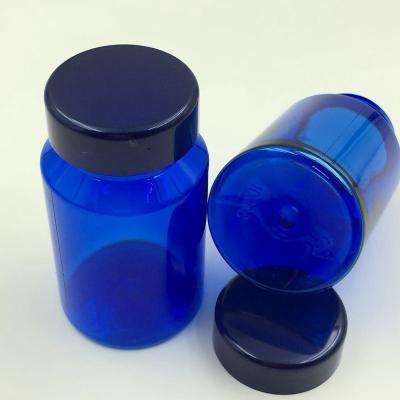 China Meidical Packaging 100cc Pet Oral Solid Healthcare Vitamin Plastic Medicine Bottles Pill With Kid Resistance Cap for sale