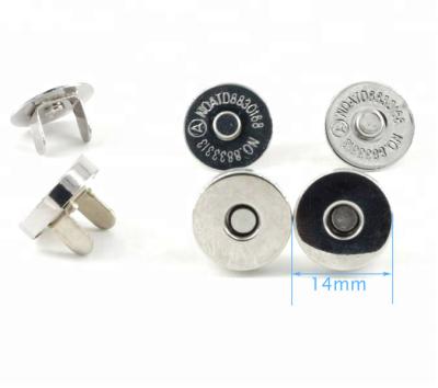 China Eco-friendly Custom Logo Magnetic Rivet Button Fasteners for Clothing Round Purse Magnetic Snap Button for Bags Luxury Bag Snap Button for sale